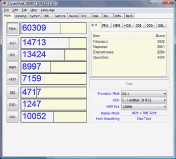 CrystalMark 2004 v.0.9.124.405